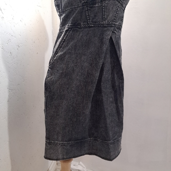 Dynamite | Grey acid wash spaghetti strap women's mini dress - Picture 3 of 8